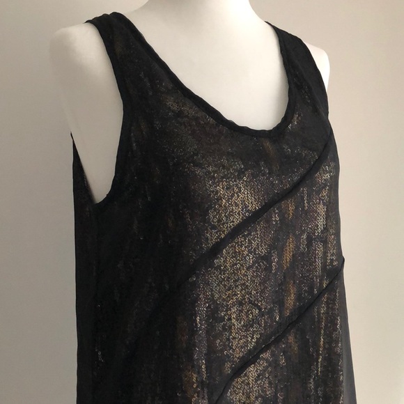 ESLEY slip dress with sequin underlay - Picture 2 of 3
